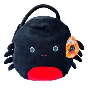 NWT Squishmallows Bella Spider Treat Pail.  Halloween fun!